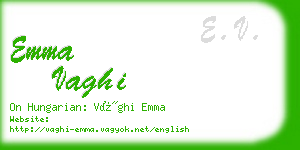 emma vaghi business card